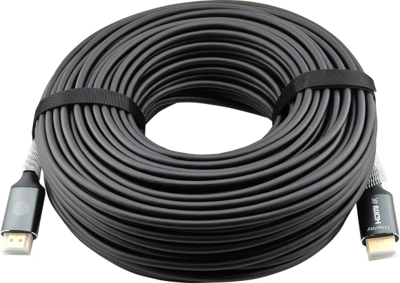 Кабель аудио-видео Cactus CS-HDMI-AOC-2.1-70 HDMI (m)/HDMI (m) 70м. позолоч.конт. черный