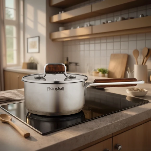 Ковш Rondell Fjord RDS-1790 1.4л. d=16см (с крышкой) стальной