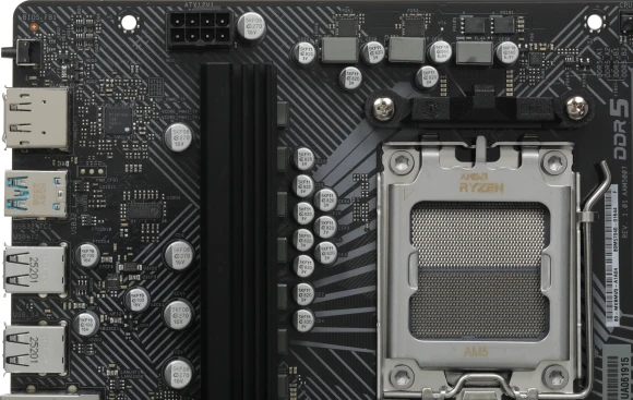 Материнская плата Asrock B650M PG LIGHTNING Socket AM5 AMD B650 4xDDR5 mATX AC`97 8ch(7.1) 2.5Gg RAID+HDMI+DP