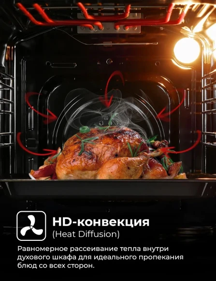 Духовой шкаф Электрический Lex EDM 4570 BBL черный Духовой шкаф Электрический Lex EDM 4570 BBL черный