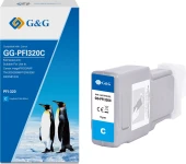 Картридж струйный G&G GG-PFI320C PFI-320C голуб.пигм. (300мл) для Canon imagePrograf TM-200/200MFP/205/300/300MFP/305 Картридж струйный G&G GG-PFI320C PFI-320C голуб.пигм. (300мл) для Canon imagePrograf TM-200/200MFP/205/300/300MFP/305