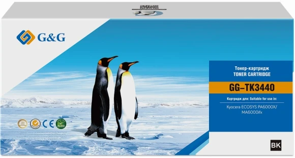 Картридж лазерный G&G GG-TK3440 TK-3440 черный (40000стр.) для Kyocera ECOSYS PA6000X/MA6000ifx