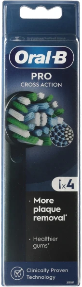 Насадка для зубных щеток Oral-B Pro Cross Action (упак.:4шт) Насадка для зубных щеток Oral-B Pro Cross Action (упак.:4шт)