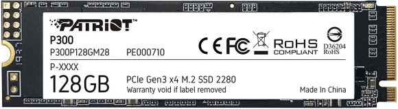 Накопитель SSD Patriot PCIe 3.0 x4 128GB P300P128GM28 P300 M.2 2280
