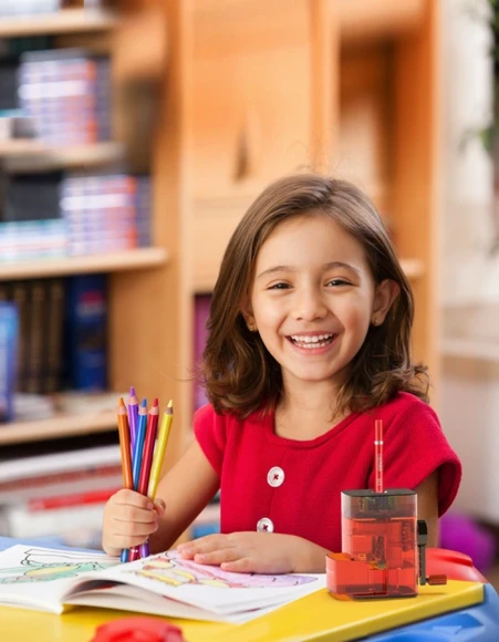 Точилка для карандашей механическая Deli 71162Red 1 отверстие пластик красный