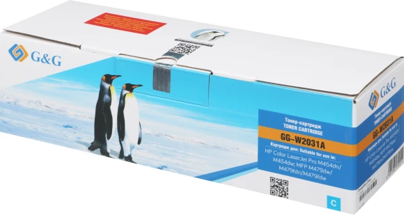 Картридж лазерный G&G GG-W2031A 415A голубой (2100стр.) для HP LJ M454/MFP M479 Картридж лазерный G&G GG-W2031A 415A голубой (2100стр.) для HP LJ M454/MFP M479
