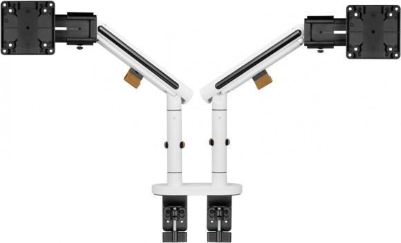 Кронштейн для мониторов Ultramounts UM727W белый 17"-32" макс.9кг крепление к столешнице поворот и наклон
