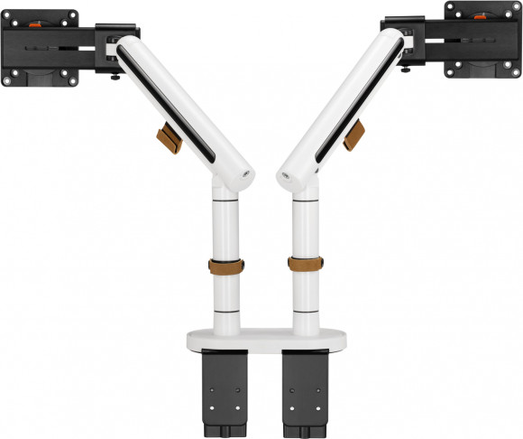 Кронштейн для мониторов Ultramounts UM727W белый 17"-32" макс.9кг крепление к столешнице поворот и наклон