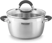 Кастрюля Rondell Flamme RDS-023 2.3л. d=18см (с крышкой) стальной Кастрюля Rondell Flamme RDS-023 2.3л. d=18см (с крышкой) стальной