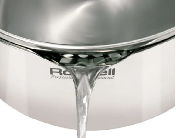 Кастрюля Rondell Flamme RDS-023 2.3л. d=18см (с крышкой) стальной