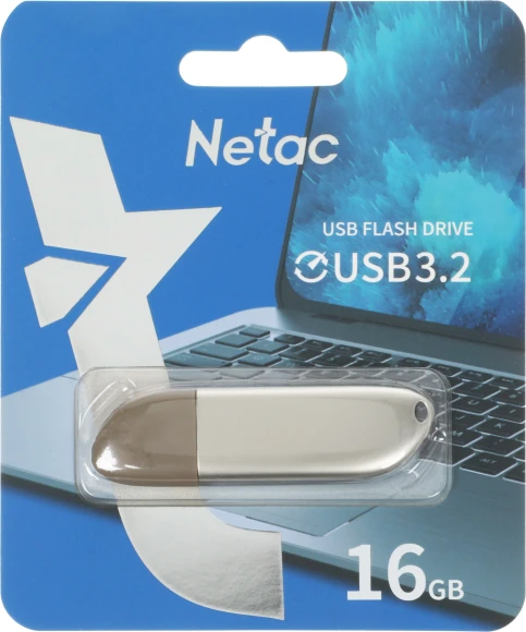 Флеш Диск Netac 16GB U352 NT03U352N-016G-32PN USB3.0 серебристый