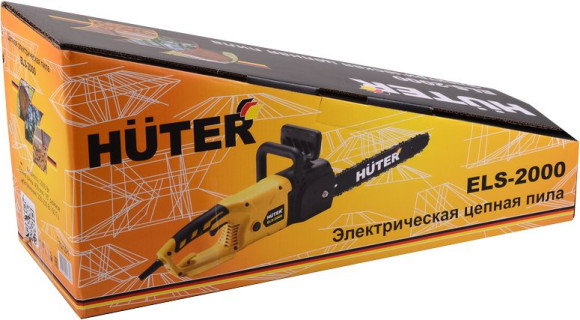 Цепная пила Huter ELS-2000 от сети 2000Вт дл.шины:16" (40cm) (70/10/1)