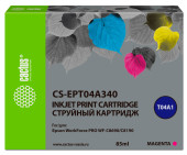 Картридж струйный Cactus CS-EPT04A340 T04A3 пурп.пигм. (85мл) для Epson WorkForce Pro WF-C8190, WF-C8690 с чипом
