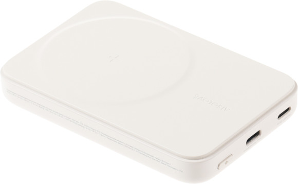 Мобильный аккумулятор Solove W12 5000mAh QC3.0/PD3.0 20W 3A USB-C беспров.зар. бежевый (W12 BEIGE RUS) Мобильный аккумулятор Solove W12 5000mAh QC3.0/PD3.0 20W 3A USB-C беспров.зар. бежевый (W12 BEIGE RUS)