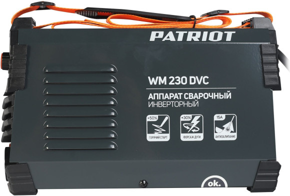 Сварочный аппарат Patriot WM230DVC инвертор ММА 10.7кВт (кейс в компл.)