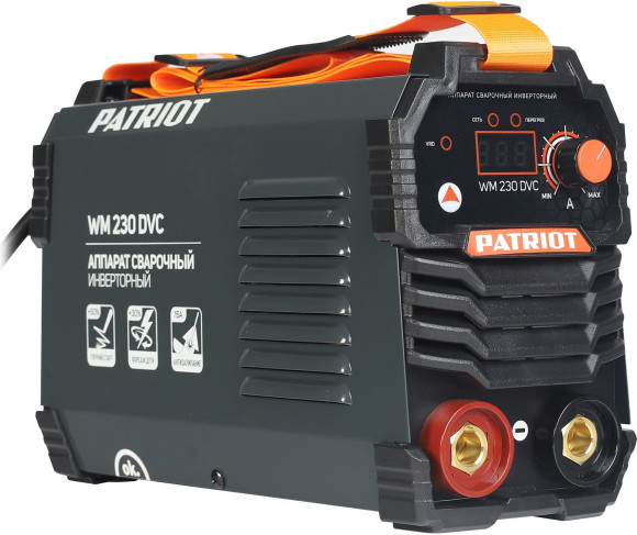 Сварочный аппарат Patriot WM230DVC инвертор ММА 10.7кВт (кейс в компл.)