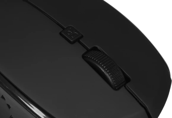 Мышь Оклик 488MW черный оптическая 1600dpi беспров. USB для ноутбука 4but (1196560)