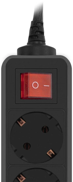 Сетевой фильтр PC Pet AP01006-E-B 1.8м (5 розеток) черный (пакет ПЭ)