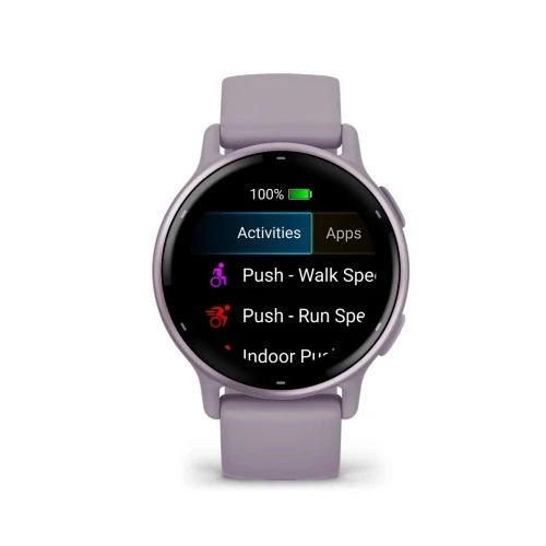 Смарт-часы Garmin Vivoactive 5 30.4мм 1.2" AMOLED корп.сиреневый рем.сиреневый разм.брасл.:125-190мм (010-02862-13)