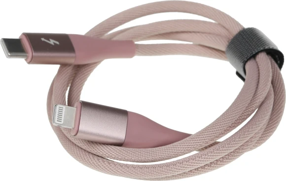 Кабель Solove DW5 DW5 PINK RUS USB Type-C (m)-Lightning (m) 1м розовый