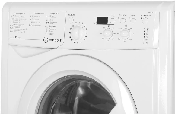 Стиральная машина Indesit IWSD 51051 CIS класс: A загр.фронтальная макс.:5кг белый