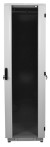 Шкаф коммутационный ЦМО (ШТК-М-42.6.8-1ААА-9005) напольный 42U 600x800мм пер.дв.стекл задн.дв.стал.лист 2 бок.пан. 550кг черный