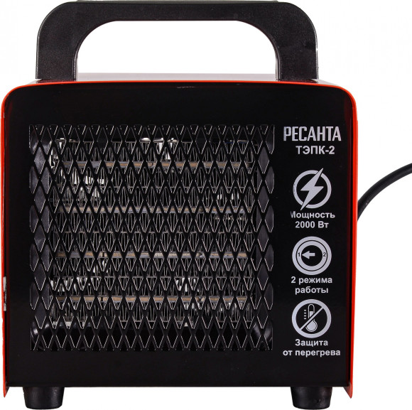 Тепловая пушка электрическая Ресанта ТЭПК-2 2000Вт красный Тепловая пушка электрическая Ресанта ТЭПК-2 2000Вт красный