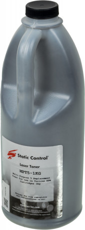 Тонер Static Control MPT5-1KG черный флакон 1000гр. для принтера HP LJ1200/4100/5000 Тонер Static Control MPT5-1KG черный флакон 1000гр. для принтера HP LJ1200/4100/5000