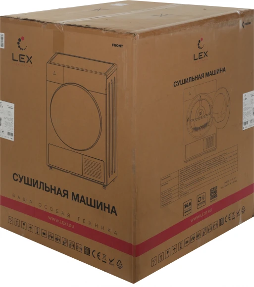 Сушильная машина Lex LDM10WD кл.энер.:A++ макс.загр.:10кг белый (CHKO100017)