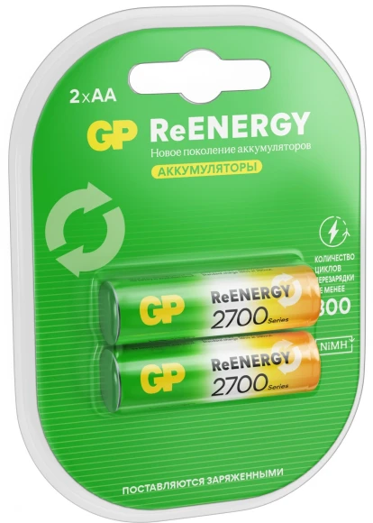 Аккумулятор GP 270AAHCRGY-2CRCB2 AA NiMH 2650mAh (2шт) Аккумулятор GP 270AAHCRGY-2CRCB2 AA NiMH 2650mAh (2шт)