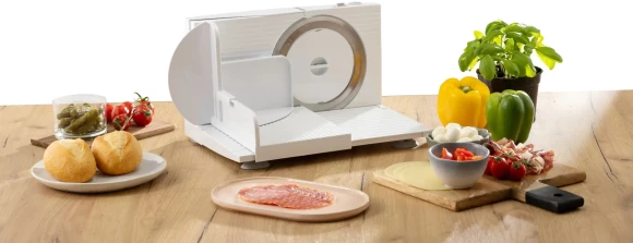 Ломтерезка Gorenje R402W 100Вт (нарезка до 17мм) серебристый