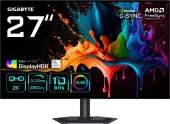 Монитор Gigabyte 26.5" GO27Q24 черный QD OLED LED 16:9 HDMI матовая HAS Piv 1500000:1 400cd 178гр/178гр 2560x1440 240Hz DP Quad 2K (1440p) USB 4.9кг