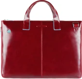 Деловая сумка Piquadro Blue Square CA4021B2/R с отделением для ноутбука 15.6" красная натур.кожа