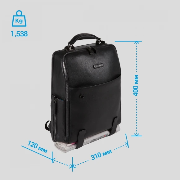 Рюкзак мужской Piquadro Modus Special CA4818MOS/N черный кожа Рюкзак мужской Piquadro Modus Special CA4818MOS/N черный кожа