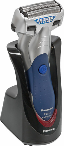 Бритва сетчатая Panasonic ES-SL41-S520 реж.эл.:3 питан.:аккум. серебристый/синий