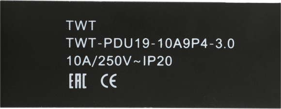 Блок распределения питания Lanmaster TWT-PDU19-10A9P4-3.0 гор.размещ. 9xSchuko базовые 10A C14 3м