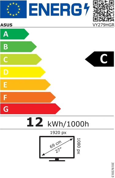 Монитор Asus 27" VY279HGR черный IPS LED 16:9 HDMI матовая 1500:1 250cd 178гр/178гр 1920x1080 120Hz VGA FHD 4.05кг
