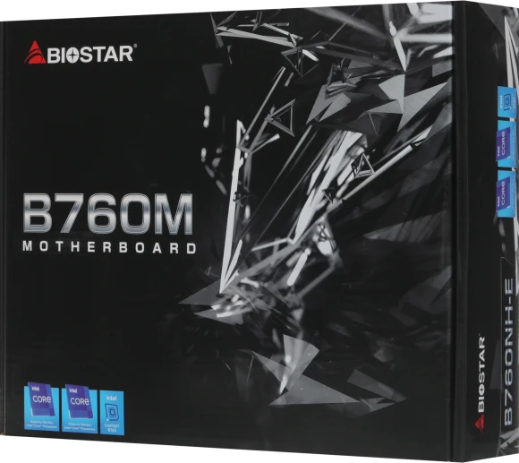 Материнская плата Biostar B760NH-E Soc-1700 Intel B760 2xDDR5 mini-ITX AC`97 8ch(7.1) 2.5Gg RAID+HDMI+DP