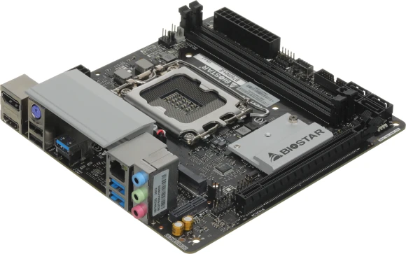 Материнская плата Biostar B760NH-E Soc-1700 Intel B760 2xDDR5 mini-ITX AC`97 8ch(7.1) 2.5Gg RAID+HDMI+DP