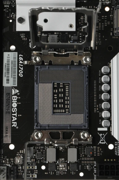 Материнская плата Biostar B760NH-E Soc-1700 Intel B760 2xDDR5 mini-ITX AC`97 8ch(7.1) 2.5Gg RAID+HDMI+DP
