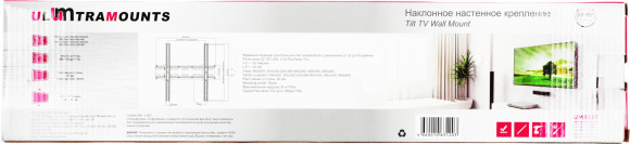 Кронштейн для телевизора Ultramounts UM833T черный 32"-55" макс.35кг настенный наклон Кронштейн для телевизора Ultramounts UM833T черный 32"-55" макс.35кг настенный наклон