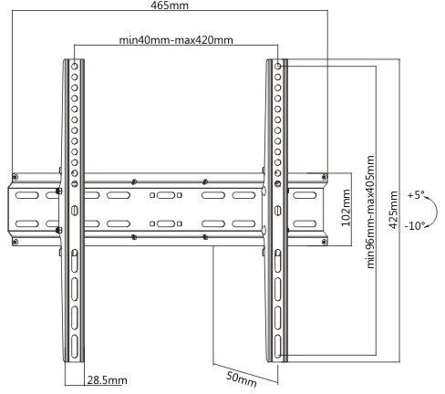 Кронштейн для телевизора Ultramounts UM833T черный 32"-55" макс.35кг настенный наклон Кронштейн для телевизора Ultramounts UM833T черный 32"-55" макс.35кг настенный наклон