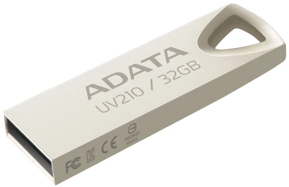 Флеш Диск A-Data 32Gb UV210 AUV210-32G-RGD USB2.0 золотистый Флеш Диск A-Data 32Gb UV210 AUV210-32G-RGD USB2.0 золотистый
