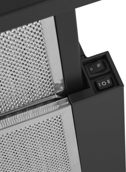 Вытяжка встраиваемая Maunfeld Clyde 50 черный управление: кулисные переключатели (1 мотор) Вытяжка встраиваемая Maunfeld Clyde 50 черный управление: кулисные переключатели (1 мотор)