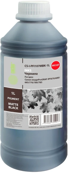 Чернила Cactus CS-I-PFI030MBK-1L PFI-030 черный матовый1000мл для Canon imagePROGRAF TA-20/30, TM-240/340