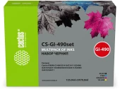 Чернила Cactus CS-GI-490SET голубой/пурпурный/желтый/черный набор для Canon PIXMA G1400/G1410/G1411/G2400/G2410/G2411/G3400/G3410/G3411/G4400/G4410/G4411