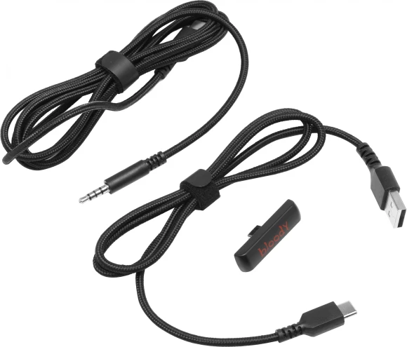 Наушники с микрофоном A4Tech Bloody MR575 черный 1.5м мониторные BT/Radio оголовье (MR575)