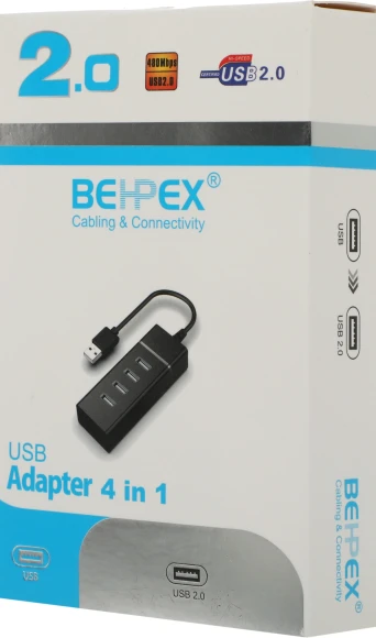 Разветвитель USB 2.0 BPH-920 4порт. черный Разветвитель USB 2.0 BPH-920 4порт. черный