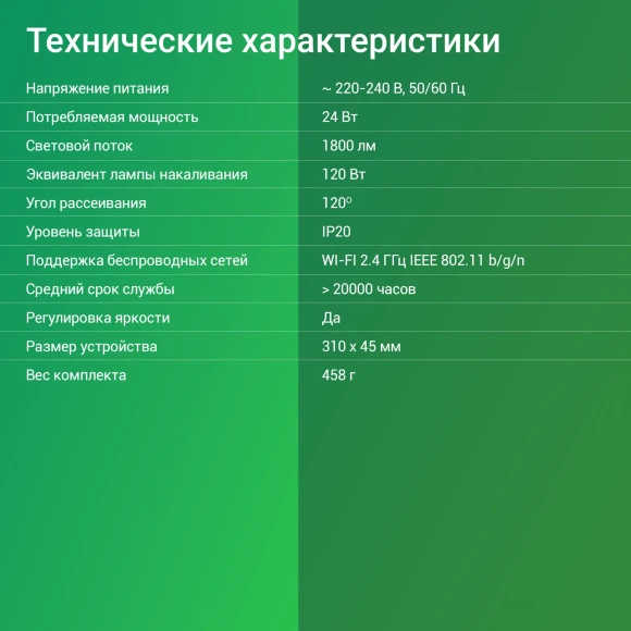 Умный светильник Digma TopLight TL25 потолоч. белый (TL25)