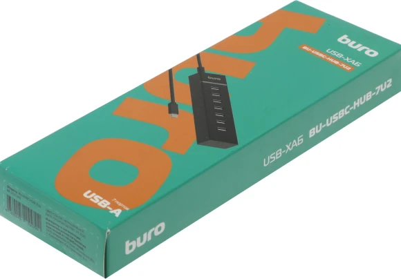 Разветвитель USB-C Buro BPH-C-P107 7порт. черный (BU-USBC-HUB-7U2) Разветвитель USB-C Buro BPH-C-P107 7порт. черный (BU-USBC-HUB-7U2)